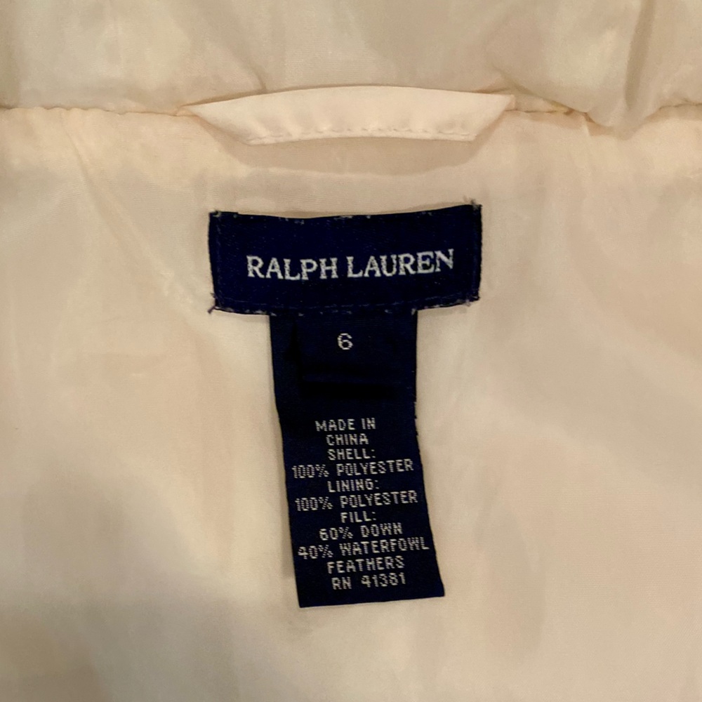 Ralph Lauren Girls' Puffer Winter Jacket - Size (6) - Picture 6 of 7